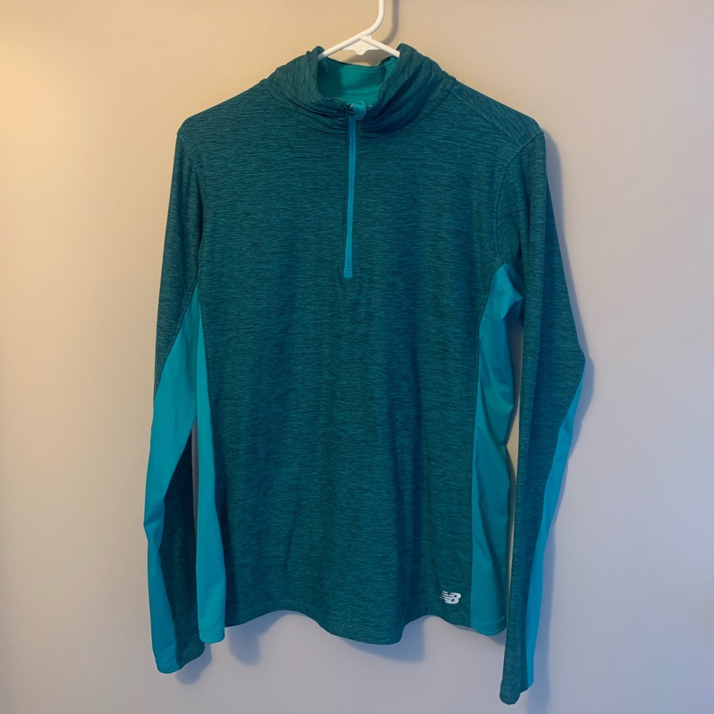 Women’s Green New Balance Zip up